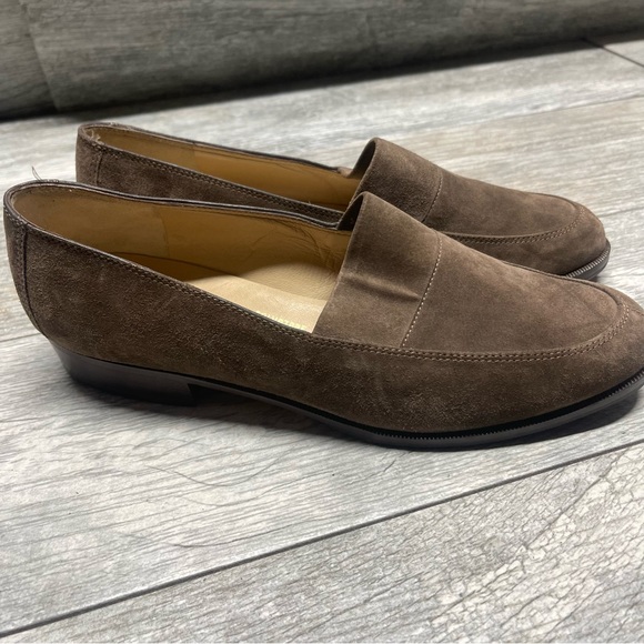 Salvatore Ferragamo suede Loafers sz 7.5 B - Picture 10 of 11